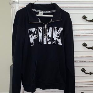 Women’s PINK Half Zip Pullover